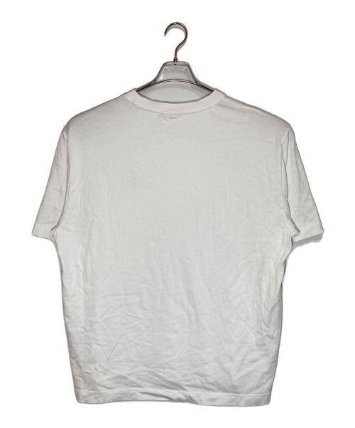 maison kitsune（メゾンキツネ）maison kitsune (メゾンキツネ) フォックスヘッド オーバーサイズ Tシャツ ホワイト サイズ:Mの古着・服飾アイテム