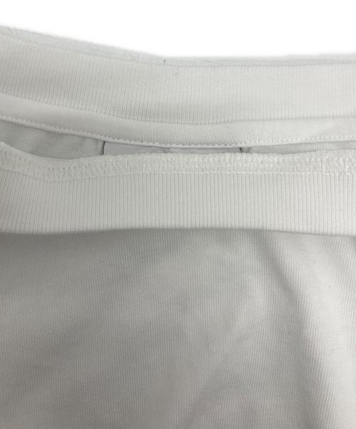 maison kitsune（メゾンキツネ）maison kitsune (メゾンキツネ) フォックスヘッド オーバーサイズ Tシャツ ホワイト サイズ:Mの古着・服飾アイテム