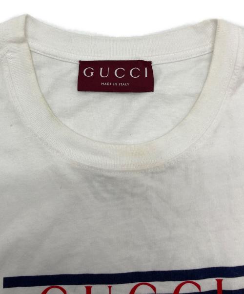 GUCCI（グッチ）GUCCI (グッチ) コットンジャージープリントT ホワイト サイズ:XLの古着・服飾アイテム