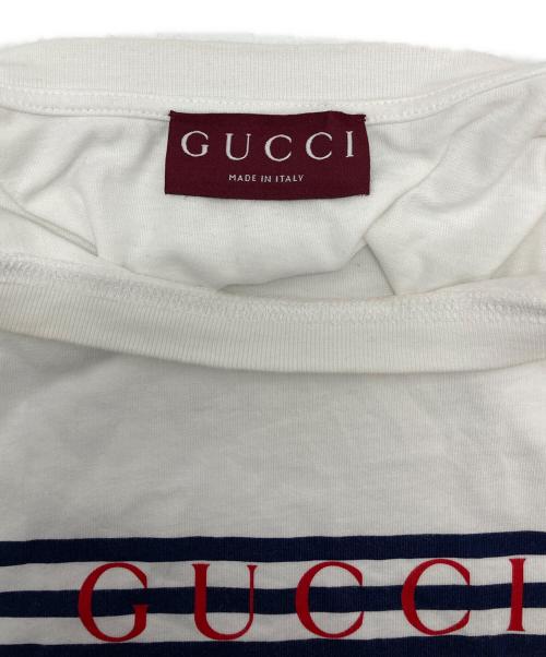 GUCCI（グッチ）GUCCI (グッチ) コットンジャージープリントT ホワイト サイズ:XLの古着・服飾アイテム