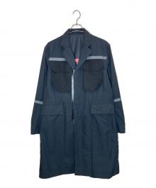 sacai（サカイ）の古着「リップストップナイロンミリタリーコート」｜ブラック