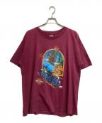 HARLEY-DAVIDSONハーレーダビッドソン）の古着「OLD プリントTシャツ」｜ボルドー