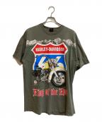 HARLEY-DAVIDSONハーレーダビッドソン）の古着「OLD プリントTシャツ」｜グレー