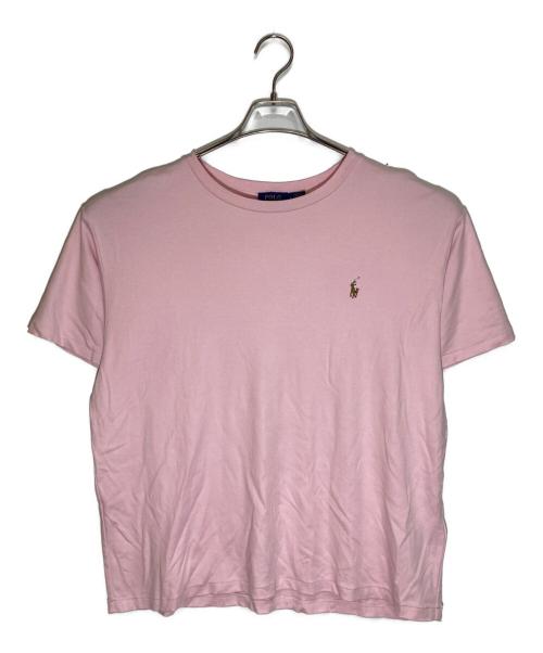 POLO RALPH LAUREN（ポロ・ラルフローレン）POLO RALPH LAUREN (ポロ・ラルフローレン) プレーンカットソー ピンク サイズ:Ｌの古着・服飾アイテム
