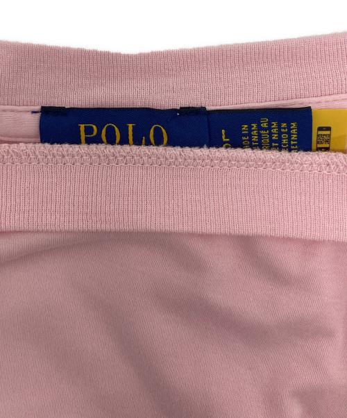 POLO RALPH LAUREN（ポロ・ラルフローレン）POLO RALPH LAUREN (ポロ・ラルフローレン) プレーンカットソー ピンク サイズ:Ｌの古着・服飾アイテム