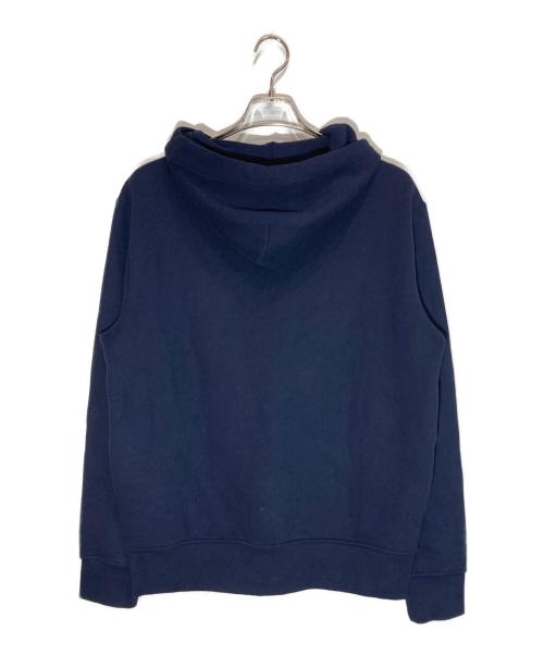 POLO RALPH LAUREN（ポロ・ラルフローレン）POLO RALPH LAUREN (ポロ・ラルフローレン) チェックロゴ裏起毛プルパーカー ネイビー サイズ:Mの古着・服飾アイテム
