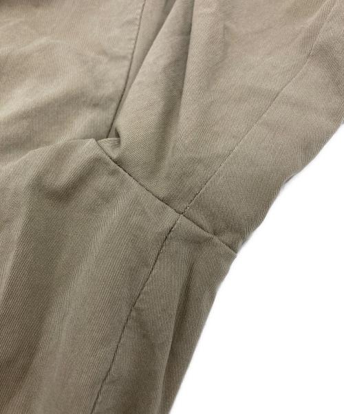 BEARDSLEY（ビアズリー）BEARDSLEY (ビアズリー) ウエストリブワイドパンツ カーキ サイズ:Freeの古着・服飾アイテム