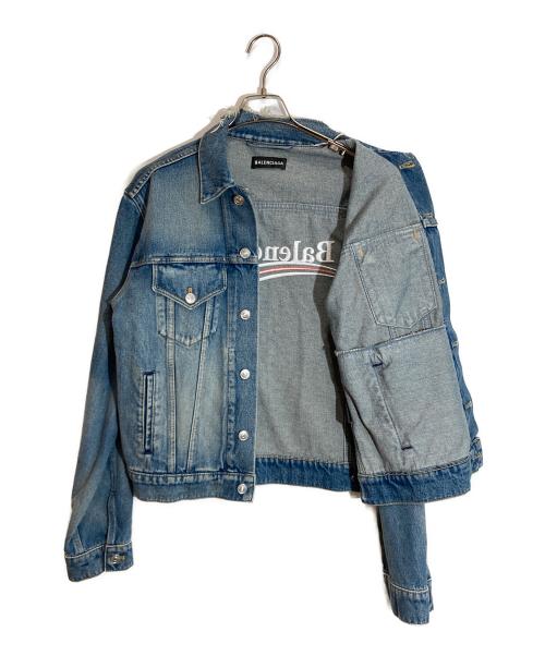 BALENCIAGA（バレンシアガ）BALENCIAGA (バレンシアガ) Denim Embroidered Jacket インディゴ サイズ:48の古着・服飾アイテム