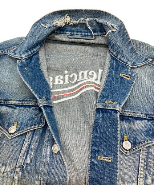 BALENCIAGA（バレンシアガ）BALENCIAGA (バレンシアガ) Denim Embroidered Jacket インディゴ サイズ:48の古着・服飾アイテム