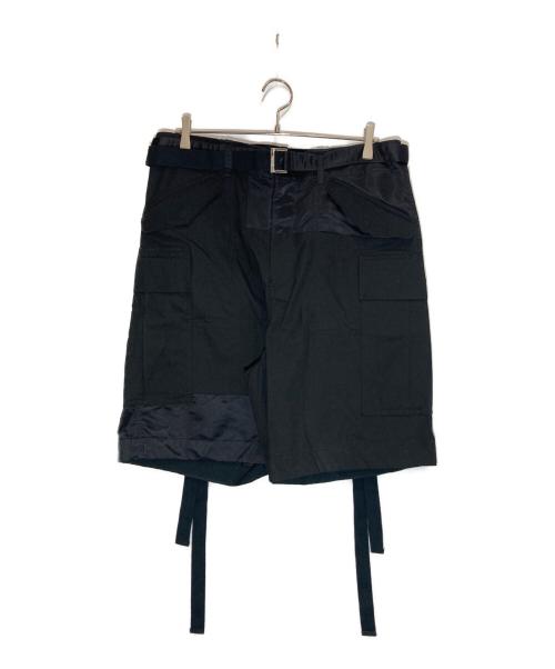 sacai（サカイ）sacai (サカイ) Cotton Nylon Oxford Short ブラック サイズ:3の古着・服飾アイテム