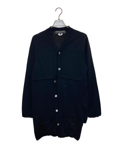 COMME des GARCONS HOMME PLUS（コムデギャルソンオムプリュス）COMME des GARCONS HOMME PLUS (コムデギャルソンオムプリュス) ねじれ 変形ウールカーディガン ブラック サイズ:Ⅿの古着・服飾アイテム