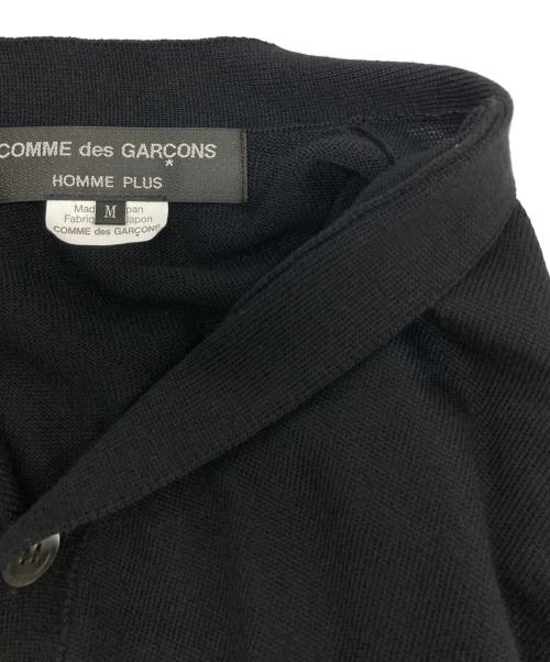 COMME des GARCONS HOMME PLUS（コムデギャルソンオムプリュス）COMME des GARCONS HOMME PLUS (コムデギャルソンオムプリュス) ねじれ 変形ウールカーディガン ブラック サイズ:Ⅿの古着・服飾アイテム