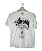 stussyステューシー）の古着「プリントTシャツ」｜ホワイト