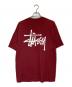 stussy (ステューシー) プリントTシャツ ボルドー サイズ:L：4500円