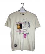HUF×SMASHING PUMPKINSハフ×スマッシングパンプキンズ）の古着「プリントTシャツ」｜ベージュ