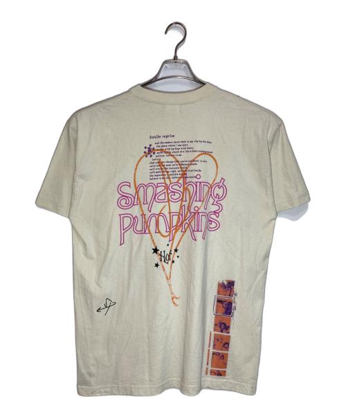 HUF（ハフ）HUF (ハフ) smashing pumpkins (スマッシングパンプキンズ) プリントTシャツ ベージュ サイズ:Lの古着・服飾アイテム