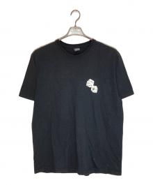 stussy（ステューシー）の古着「ダイス プリントTシャツ」｜ブラック