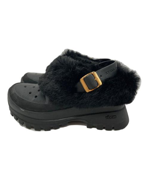 STELLA McCARTNEY（ステラマッカートニー）STELLA McCARTNEY (ステラマッカートニー) traceフェイクファークロッグサンダル ブラック サイズ:36の古着・服飾アイテム