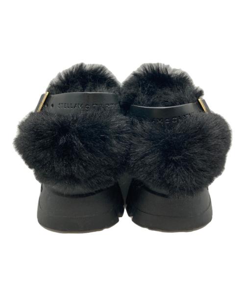 STELLA McCARTNEY（ステラマッカートニー）STELLA McCARTNEY (ステラマッカートニー) traceフェイクファークロッグサンダル ブラック サイズ:36の古着・服飾アイテム
