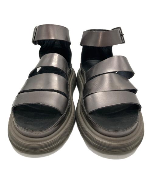 Dr.Martens（ドクターマーチン）Dr.Martens (ドクターマーチン) CLARISSAサンダル シルバー サイズ:37の古着・服飾アイテム