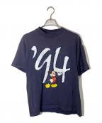 DISNEYディズニー）の古着「90sプリントTシャツ」｜ネイビー