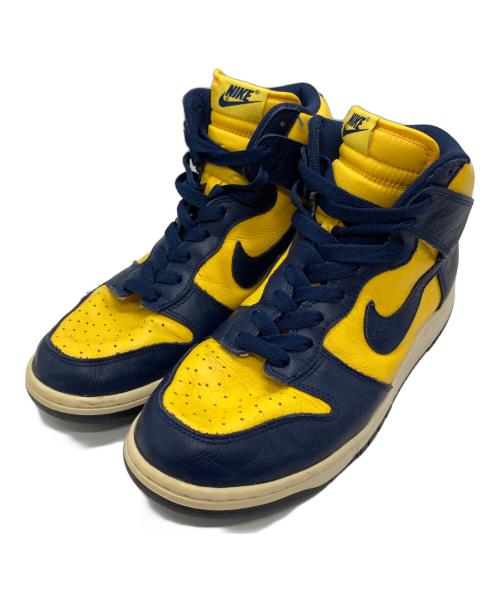 NIKE（ナイキ）NIKE (ナイキ) DUNK HIGH RETRO QS MICHIGAN イエロー×ネイビー サイズ:SIZE 28cmの古着・服飾アイテム