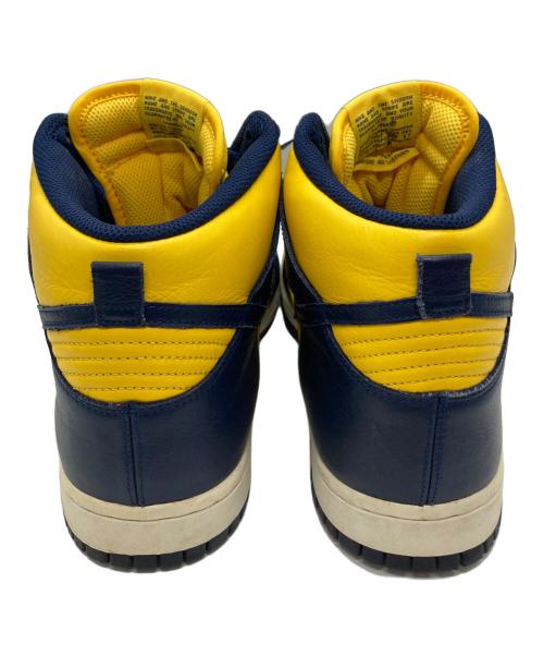 NIKE（ナイキ）NIKE (ナイキ) DUNK HIGH RETRO QS MICHIGAN イエロー×ネイビー サイズ:SIZE 28cmの古着・服飾アイテム
