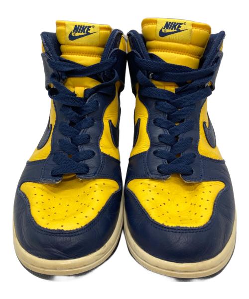NIKE（ナイキ）NIKE (ナイキ) DUNK HIGH RETRO QS MICHIGAN イエロー×ネイビー サイズ:SIZE 28cmの古着・服飾アイテム