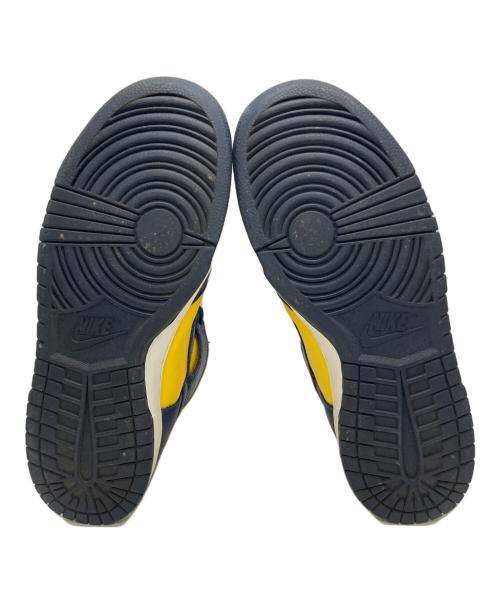 NIKE（ナイキ）NIKE (ナイキ) DUNK HIGH RETRO QS MICHIGAN イエロー×ネイビー サイズ:SIZE 28cmの古着・服飾アイテム
