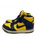NIKE (ナイキ) DUNK HIGH RETRO QS MICHIGAN イエロー×ネイビー サイズ:SIZE 28cm：6000円