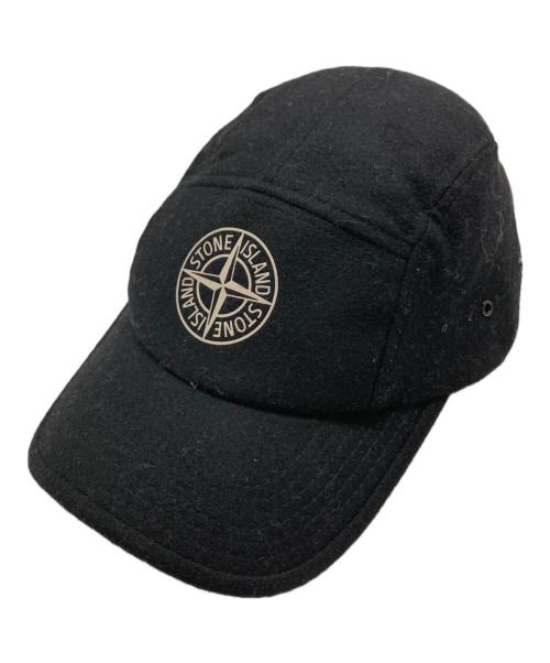 STONE ISLAND（ストーンアイランド）STONE ISLAND (ストーンアイランド) キャップ ブラック サイズ:Lの古着・服飾アイテム