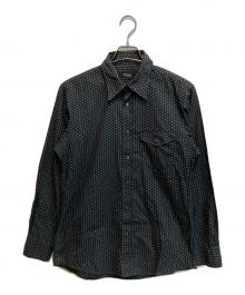 BURBERRY BLACK LABEL（バーバリーブラックレーベル）の古着「モノグラム柄シャツ」｜ブラック