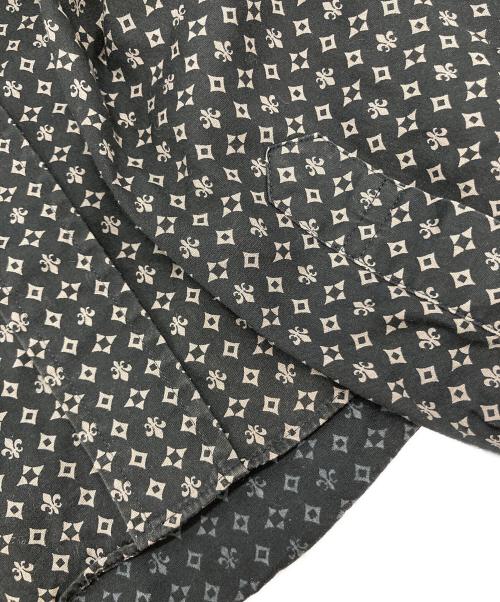 BURBERRY BLACK LABEL（バーバリーブラックレーベル）BURBERRY BLACK LABEL (バーバリーブラックレーベル) モノグラム柄シャツ ブラック サイズ:2の古着・服飾アイテム
