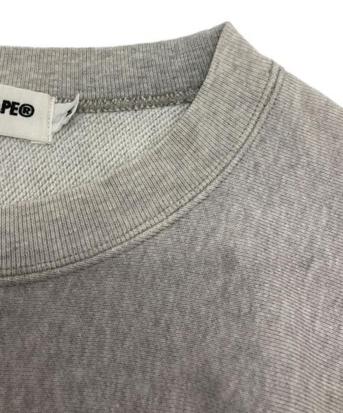 A BATHING APE（アベイシングエイプ）A BATHING APE (アベイシングエイプ) プリントスウェット グレー サイズ:Ⅿの古着・服飾アイテム