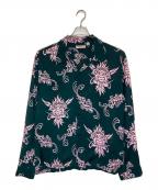 Sun Surfサンサーフ）の古着「L/S RAYON HAWAIIAN SHIRT」｜グリーン