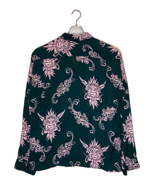 Sun Surf（サンサーフ）Sun Surf (サンサーフ) L/S RAYON HAWAIIAN SHIRT グリーン サイズ:XLの古着・服飾アイテム
