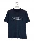 MARTINE ROSEマーティン・ローズ）の古着「メタリックロゴ Tシャツ」｜ブラック