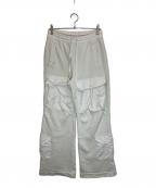 entire studiosエンタイアスタジオ）の古着「UTILITY CARGO SWEAT PANTS」｜ホワイト