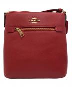 COACHコーチ）の古着「ミニ ローアン ファイル バッグ」｜レッド