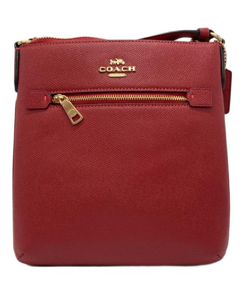 COACH（コーチ）COACH (コーチ) ミニ ローアン ファイル バッグ レッドの古着・服飾アイテム
