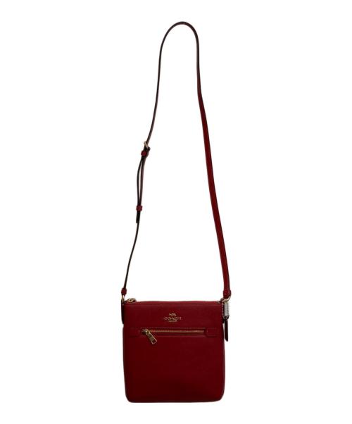 COACH（コーチ）COACH (コーチ) ミニ ローアン ファイル バッグ レッドの古着・服飾アイテム