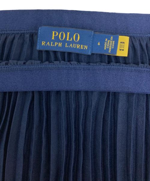 POLO RALPH LAUREN（ポロ・ラルフローレン）POLO RALPH LAUREN (ポロ・ラルフローレン) プリーツスカート ネイビー サイズ:6の古着・服飾アイテム