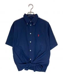POLO RALPH LAUREN（ポロ・ラルフローレン）の古着「前結びオックスフォードシャツ」｜ネイビー