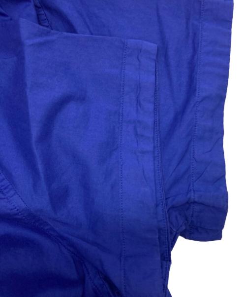 POLO RALPH LAUREN（ポロ・ラルフローレン）POLO RALPH LAUREN (ポロ・ラルフローレン) コットン ツイル フェイクラップ シャツドレス ブルー サイズ:12の古着・服飾アイテム