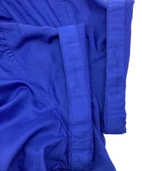POLO RALPH LAUREN（ポロ・ラルフローレン）POLO RALPH LAUREN (ポロ・ラルフローレン) コットン ツイル フェイクラップ シャツドレス ブルー サイズ:12の古着・服飾アイテム