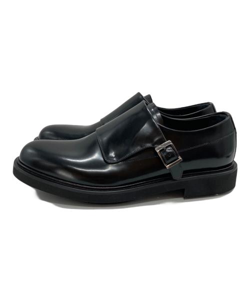 EMPORIO ARMANI（エンポリオ アルマーニ）EMPORIO ARMANI (エンポリオ アルマーニ) モンクストラップシューズ ブラック サイズ:SIZE 6の古着・服飾アイテム