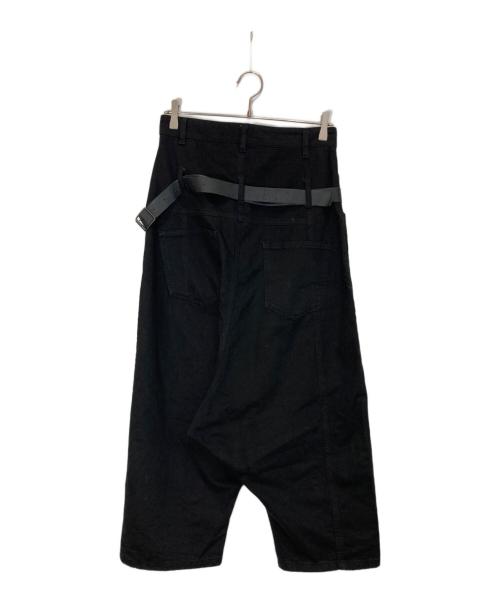 Pxxx OFF by PAL OFFNER（パルオフナー）Pxxx OFF by PAL OFFNER (パルオフナー) ベルト付サルエルパンツ ブラック サイズ:SIZE 1の古着・服飾アイテム