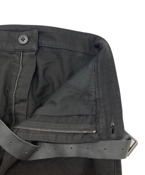 Pxxx OFF by PAL OFFNER（パルオフナー）Pxxx OFF by PAL OFFNER (パルオフナー) ベルト付サルエルパンツ ブラック サイズ:SIZE 1の古着・服飾アイテム