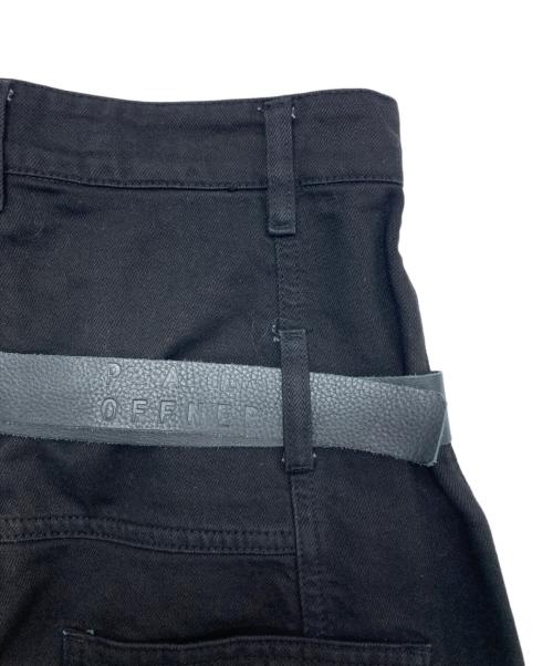 Pxxx OFF by PAL OFFNER（パルオフナー）Pxxx OFF by PAL OFFNER (パルオフナー) ベルト付サルエルパンツ ブラック サイズ:SIZE 1の古着・服飾アイテム