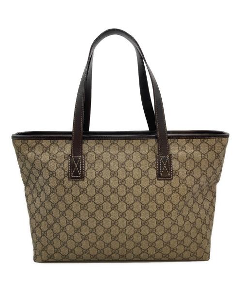 GUCCI（グッチ）GUCCI (グッチ) GGスプリーム トートバッグ ベージュ サイズ:-の古着・服飾アイテム